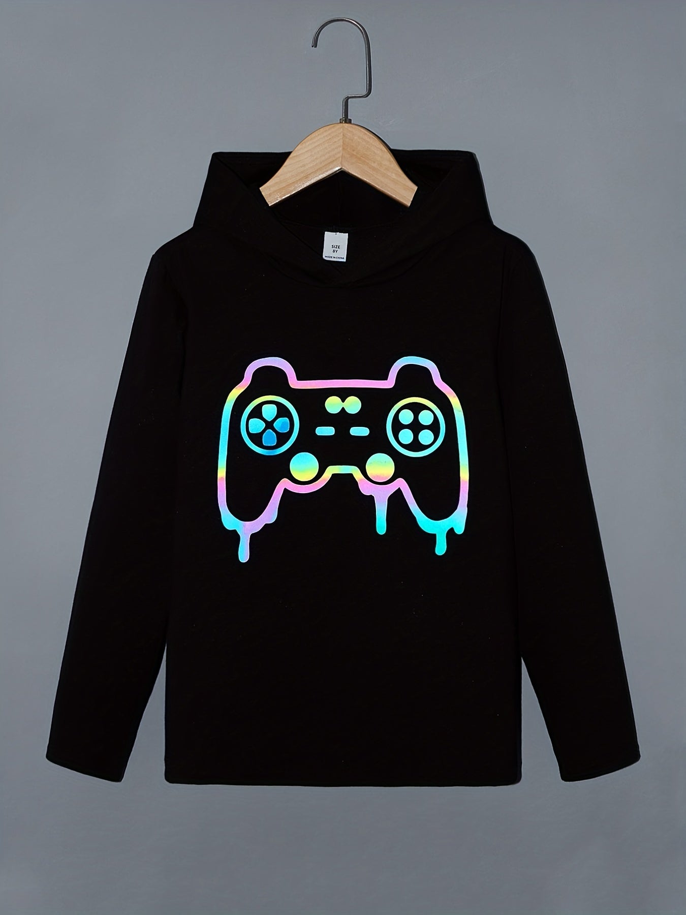 Tie Dye Smile Face Boys Hooded Sweatshirt