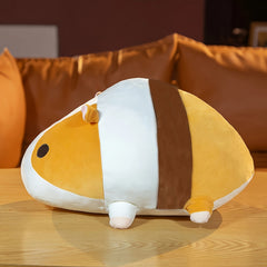 TINICOOCAT 39 Guinea Pig Plush Toy Cute Stuffed Pillow with Pink Ears & Eyes