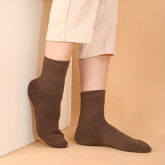 5 Pairs Soft Crew Socks Women's Stockings