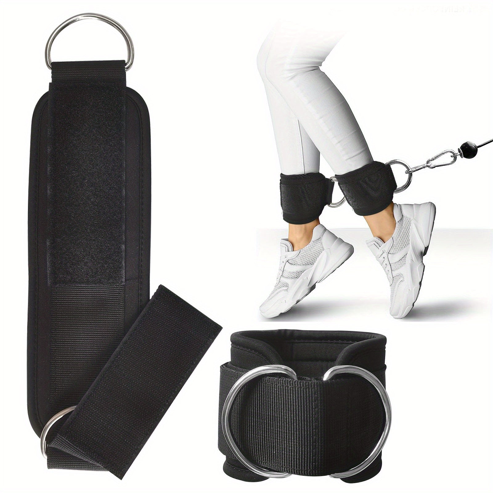 Rustproof Fitness Ankle Cuffs for Leg Exercises