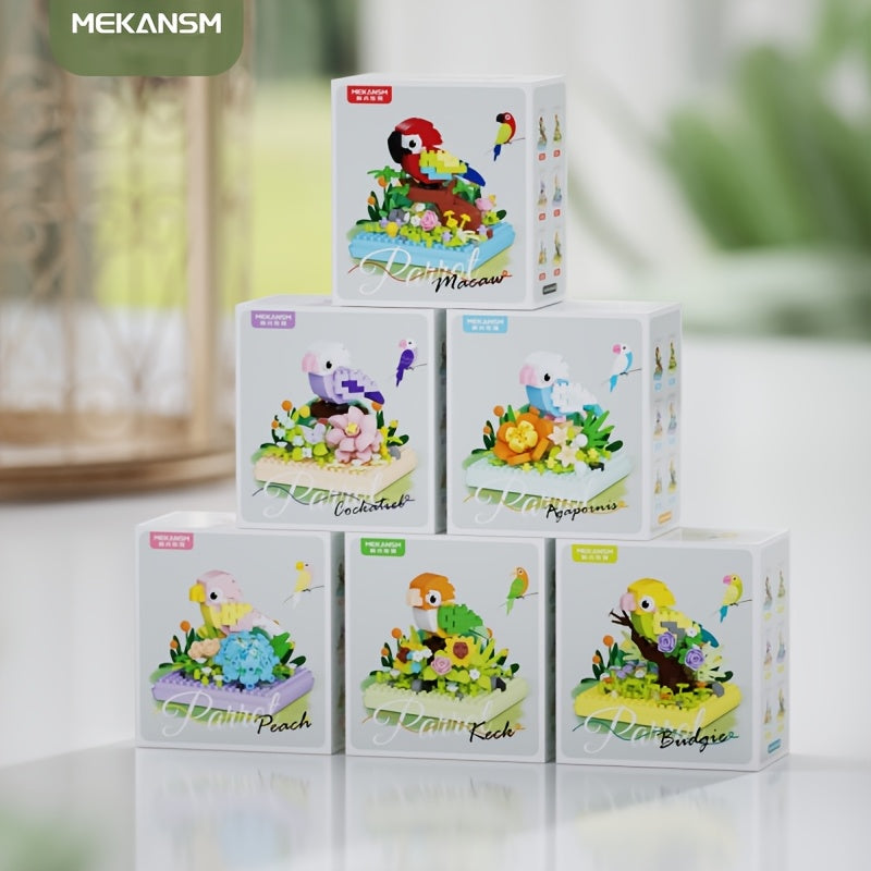 Colorful Parrot Series Educational Toy with Dust Cover