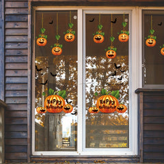 Halloween Pumpkin Window Stickers Party Decoration for Living Room Bedroom