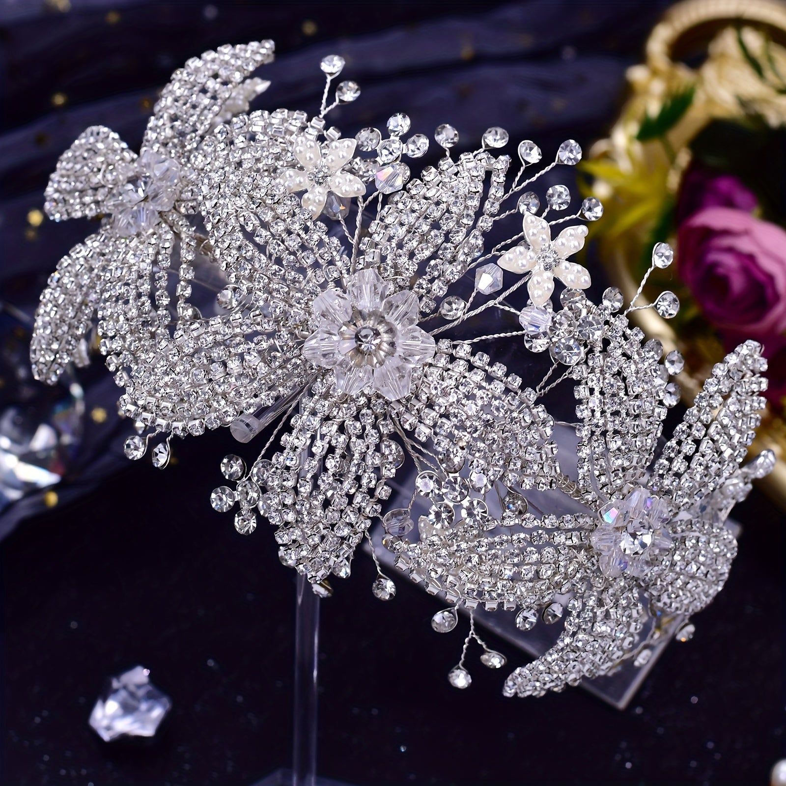 Hand-Woven European and American Bride's Hair Accessory for Wedding