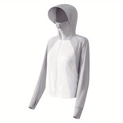 Women's Summer Sun Suit Hoodie Shawl Wrap UV Protection Sports Jacket