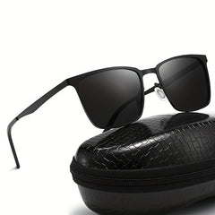 Men's Classic Polarized Sunglasses UV400 Full Frame Metal Sunglasses