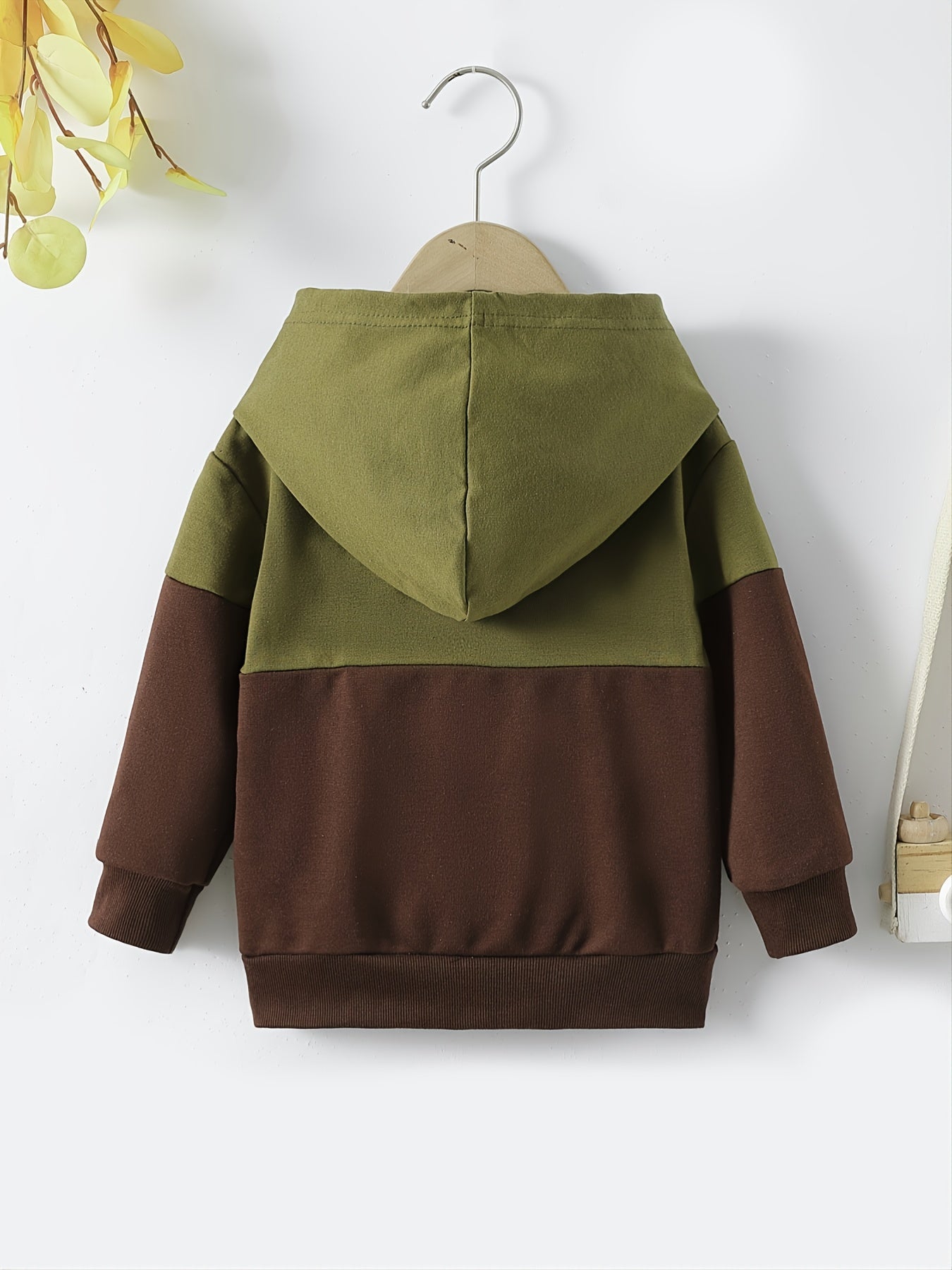 Boys Patchwork Hooded Sweatshirt