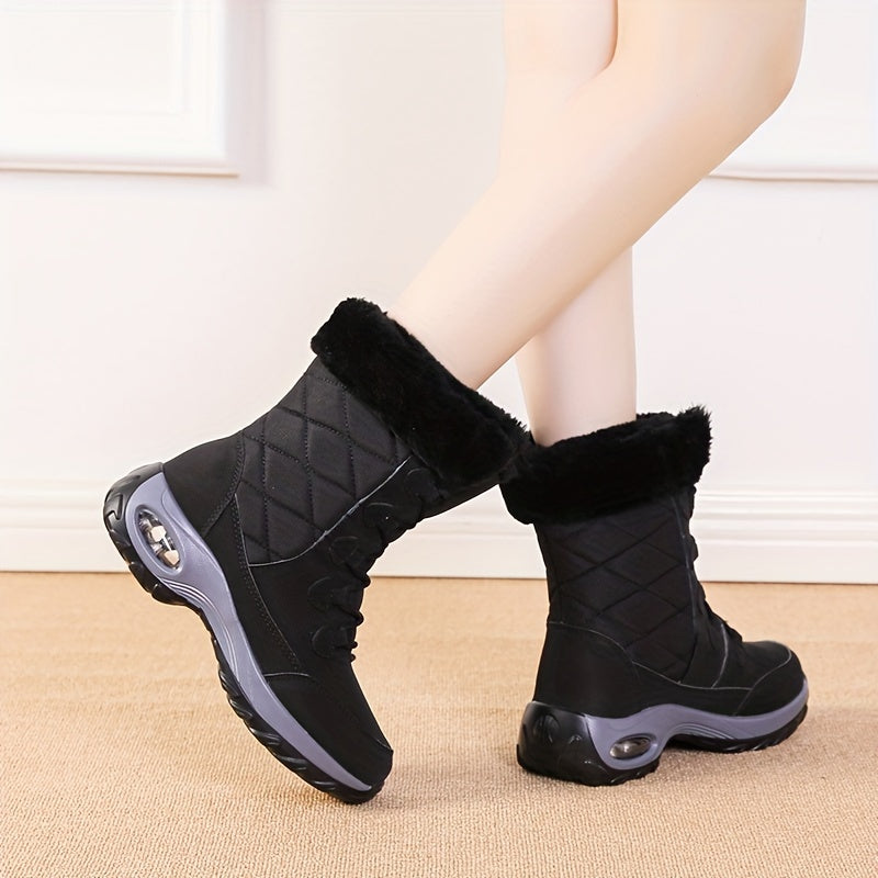 Women's Snow Boots with Air Cushion & Thermal Insulation