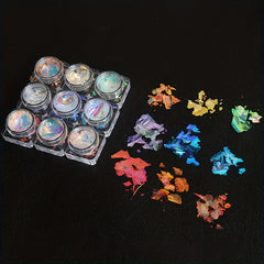 Colorful Holographic Foils for Nails Glitter Powder and Mylar Flakes
