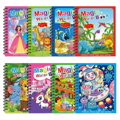 2pcs Reusable Kids' Watercolor Books Colorful Educational Toy