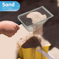 Metal Beach Net Scoop 5mm Mesh Handle Shell Collector Beach Exploration Aquarium