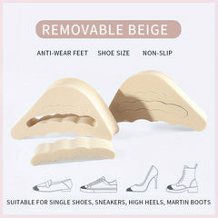 Women High Heels Forefoot Insert Toe Plug Half Sponge Cushion Insoles