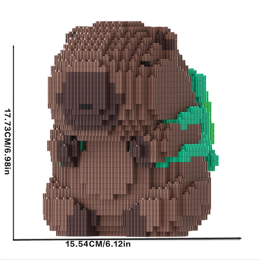 Capybara Backpack Building Blocks 5102pcs Lovely Gift Room Decoration
