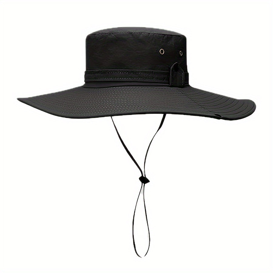 Waterproof Fishing Hat with Large Brim, Outdoor Sunscreen Cap