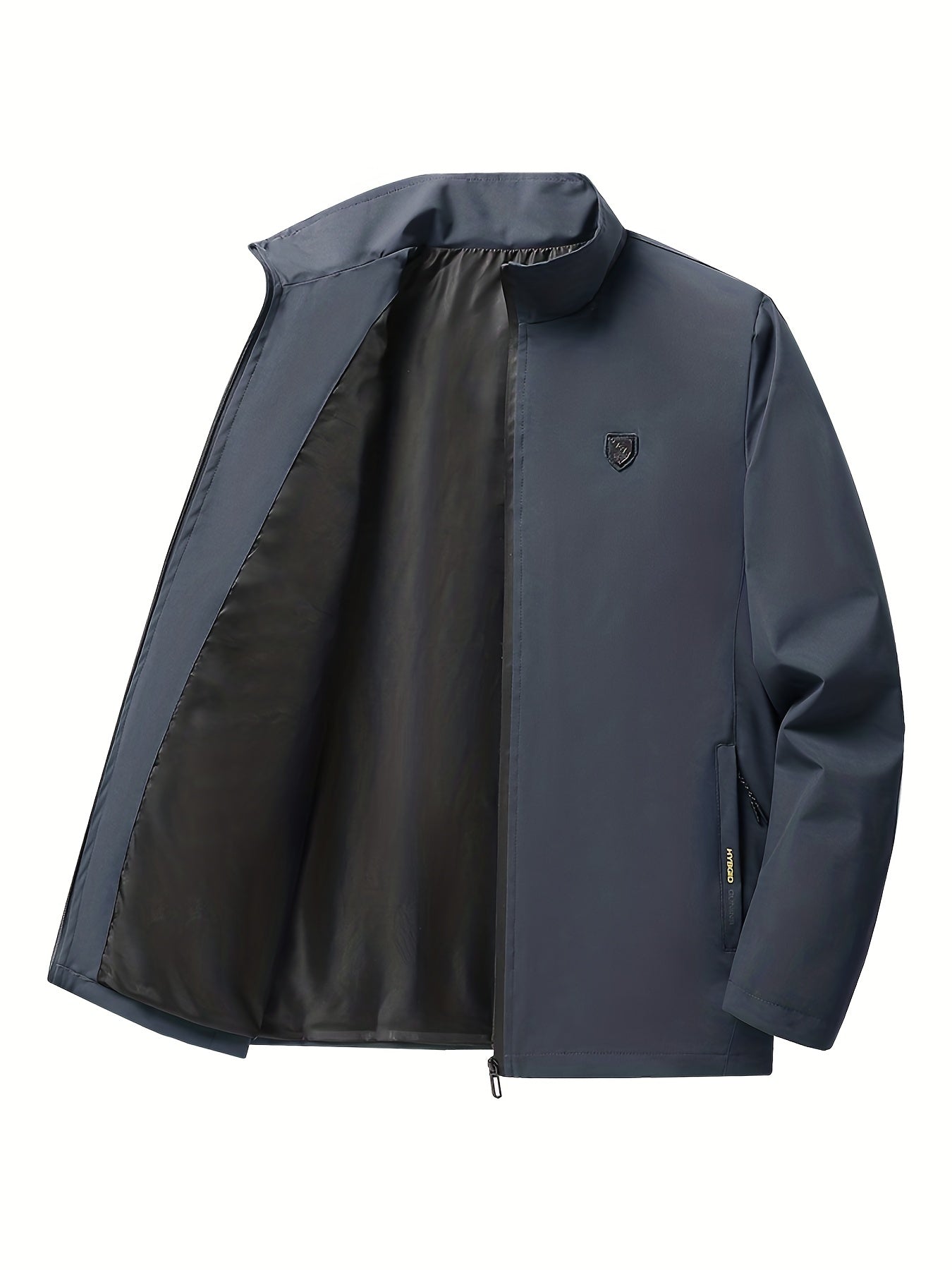 Classic Windbreaker Jacket Men's Casual Zip Up Zipper Pockets Jackets