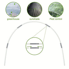 DIY Planting Tunnel Greenhouse Hoops, Rust Resistant Fiberglass