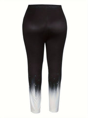 Graphic Print Stretch Leggings