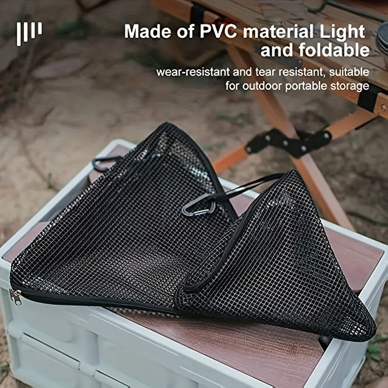Durable Triangle Hanging Bag Mesh Hanging Basket Net