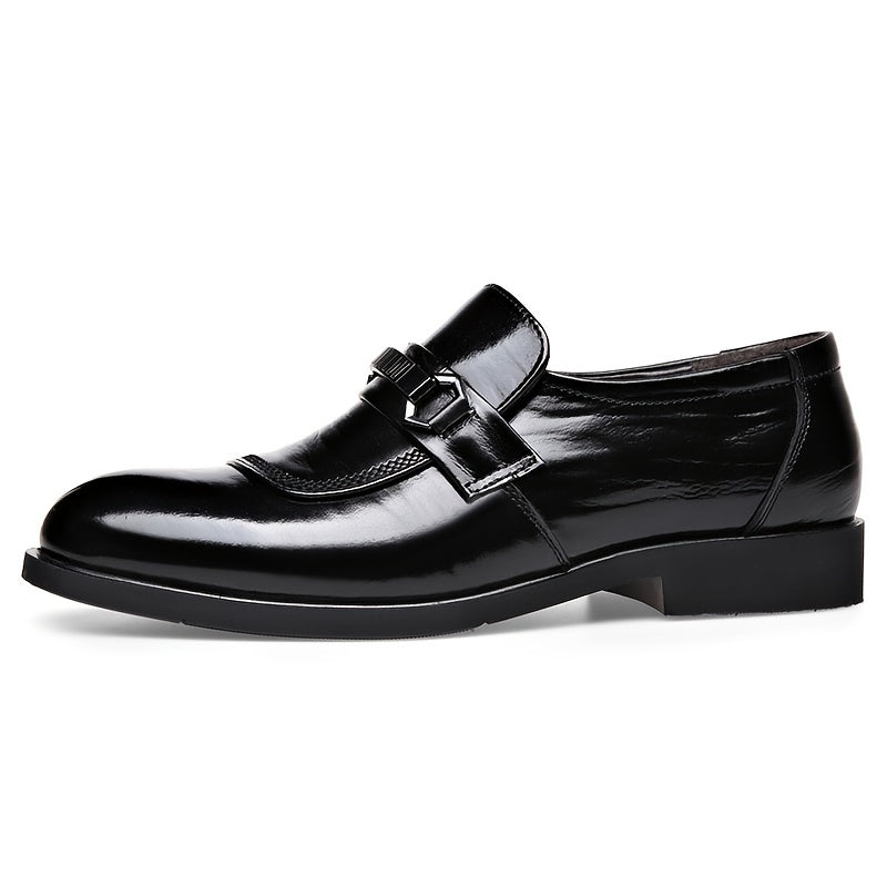 Formal Breathable Slip-On Derby Shoes for Wedding Business