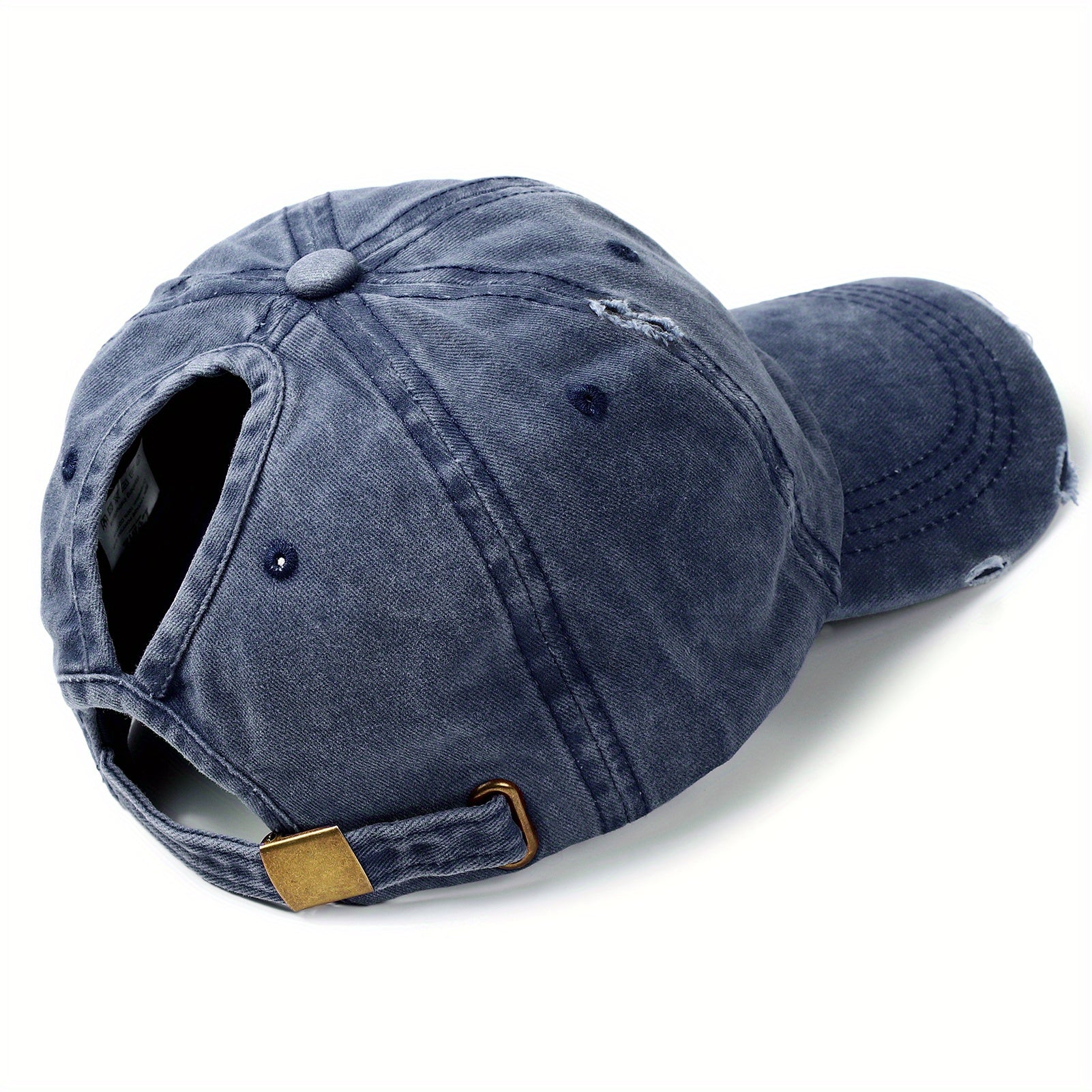 Summer Sunscreen Men's Baseball Cap with Ponytail Design