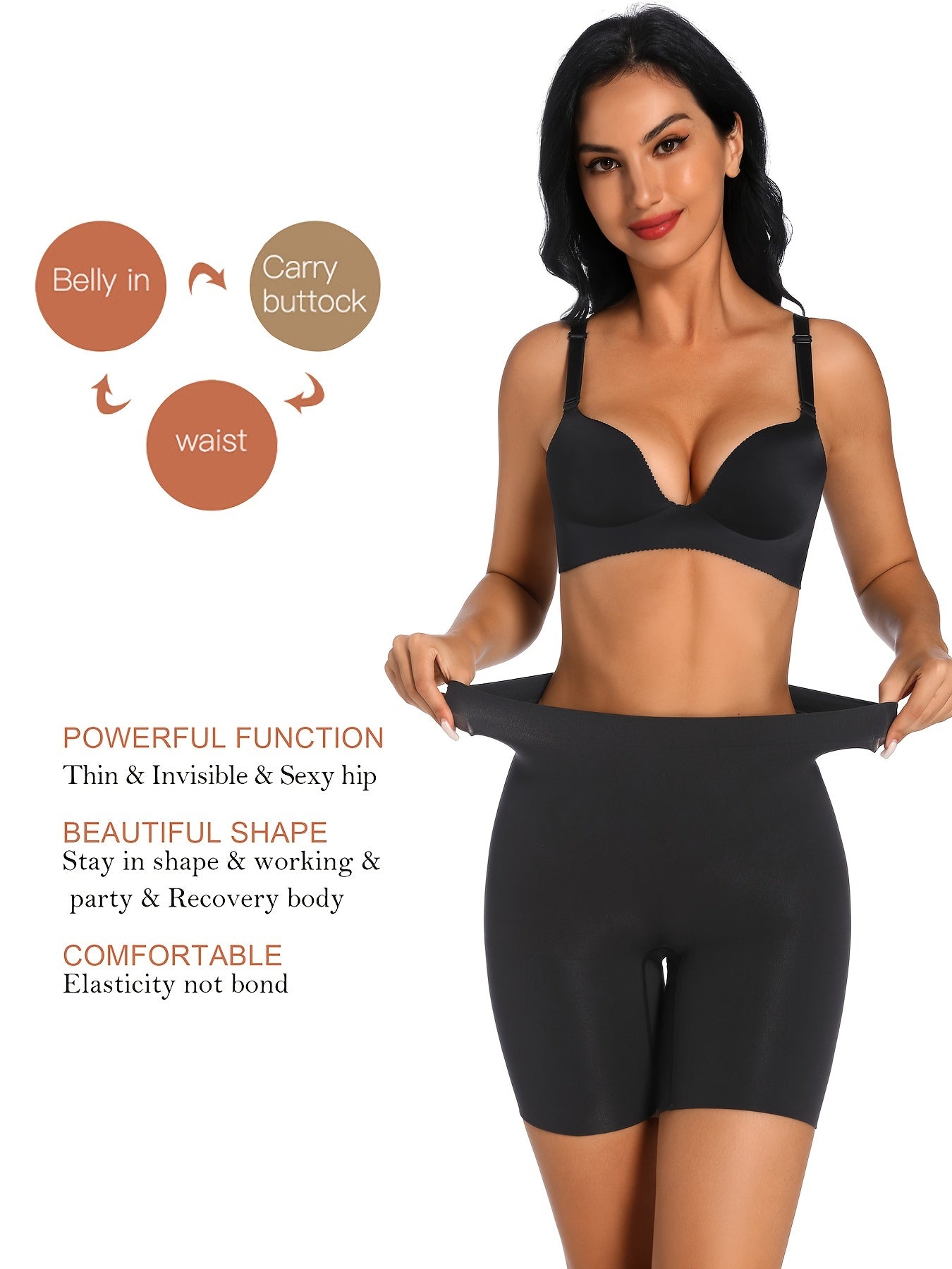 Seamless Shaping Shorts Tummy Control Compression Underwear