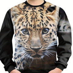 Teens Kitty 3D Print Sweatshirt Kids Casual Pullover Street Wear