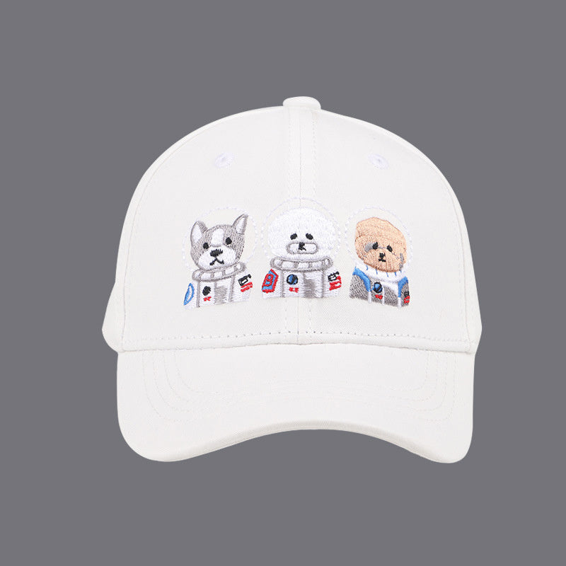 Boys Embroidery Astronaut Sunscreen Baseball Cap