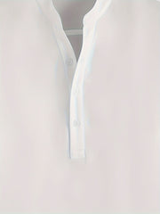 Men's Stand Collar Long Sleeve Shirt for Autumn