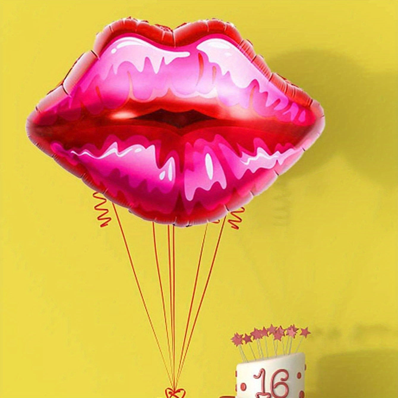 Red Lip Decor Balloon Party Decoration Balloon For Women