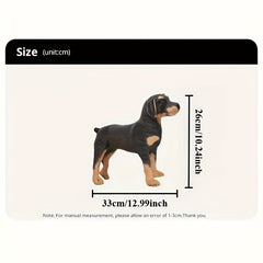 Realistic Rottweiler Plush Toy Lifelike Stuffed Animal for Home Decoration Gift