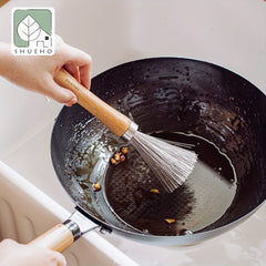 SHUEHO Stainless Steel Pot Brush Long Handle Cleaner
