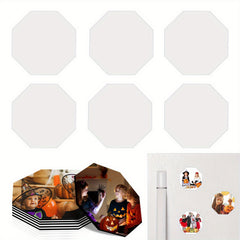 6pcs Sublimation Magnet Blanks Fridge Refrigerator Magnet 5.5x5