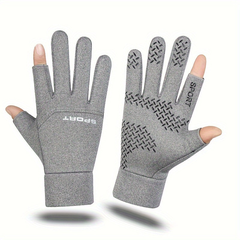 Men's Waterproof Velvet Winter Gloves Windproof Coldproof Outdoor Sports