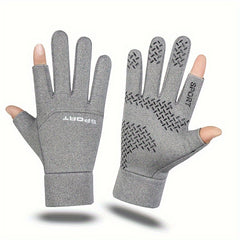 Men's Waterproof Velvet Winter Gloves Windproof Coldproof Outdoor Sports