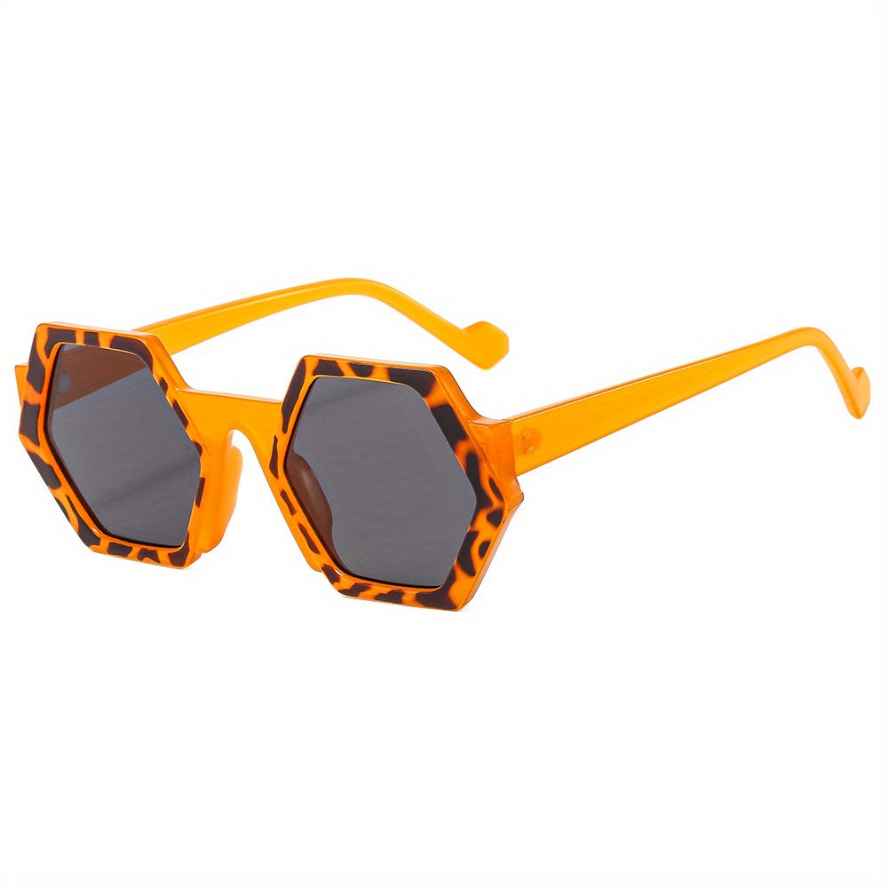 Geometric Frame Sunglasses Gradient Lens Glasses UV400