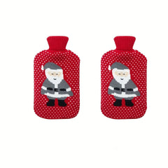 Christmas Hot Water Bag Cartoon Knitted Warm Hand Hot Water Bag