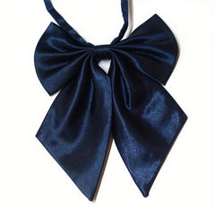Solid Silk Bow Tie Formal Shirt Dress Bow For Women Accessories
