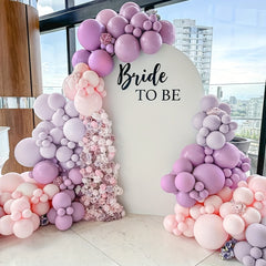 180pcs Light Pink Purple Balloon Arch Kit w/ Butterfly Stickers
