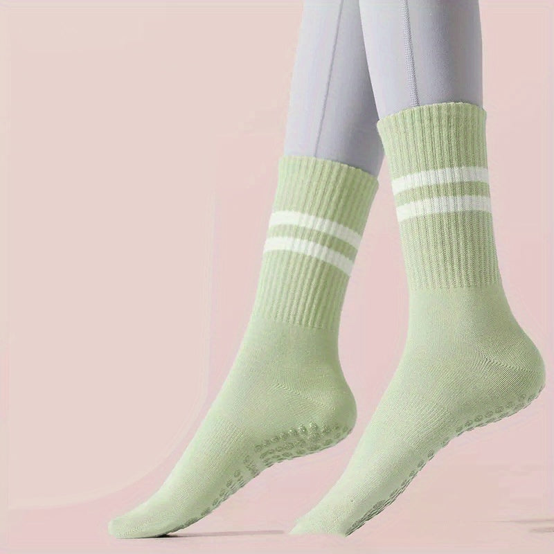 Women's Non Slip Professional Calf Yoga Socks