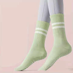 Women's Non Slip Professional Calf Yoga Socks