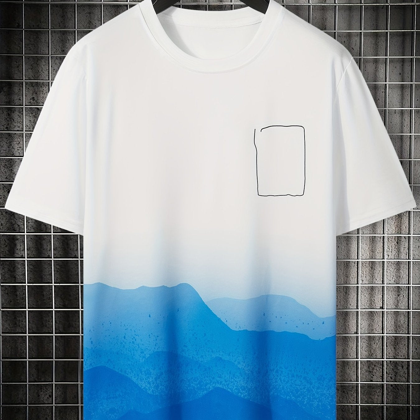 Desert Pattern Men's Casual Round Neck T-shirt