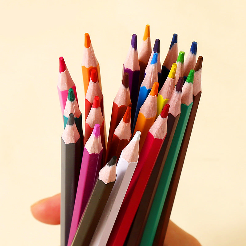 Neon Colored Pencils Set 48pcs Bright Colors Pre Sharpened Sketching Drawing Art