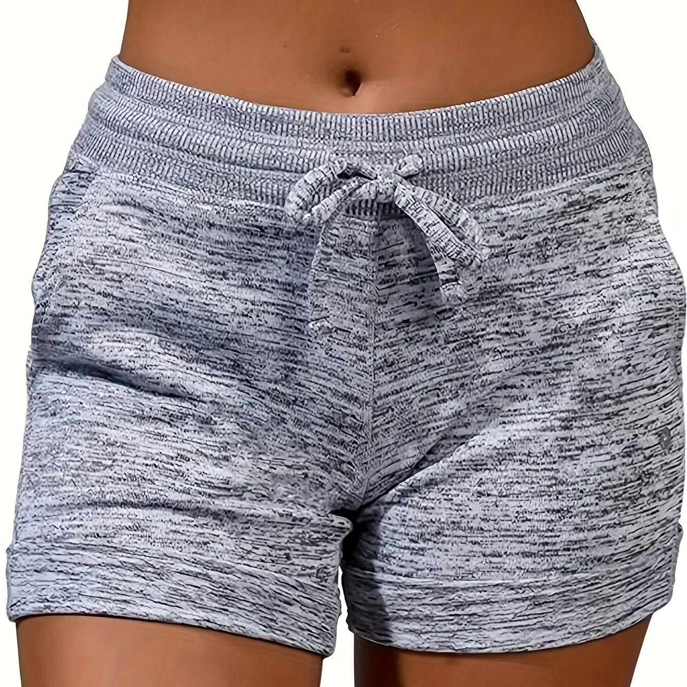 Dual Pockets Drawstring Shorts for Women