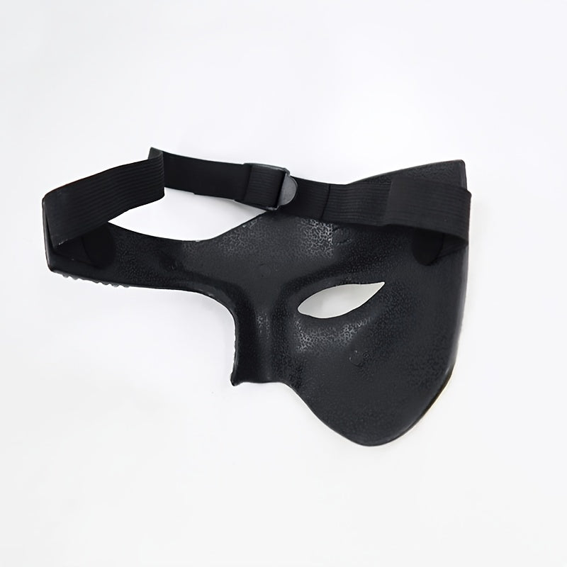 Men's Rhinestone Half Face Mask Halloween Party Dress Up Adornment