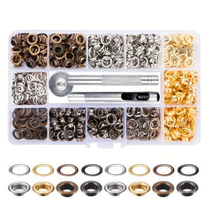 200/400pcs 5mm Hollow Metal Copper Eyelet Buckle for Clothing Bags Shoes