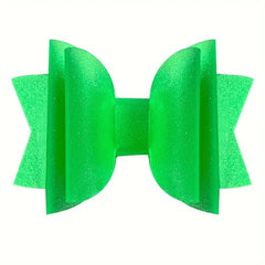 Girls Colorful Waterproof Hair Bow Clip Hairpin Headdress