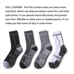6 Pairs Men's Thickened Warm Sports Socks