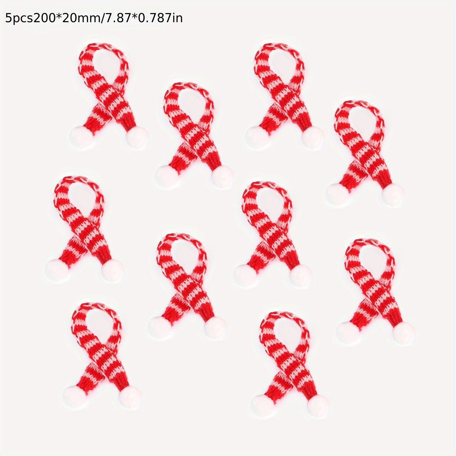 10pcs Mini Knitting Hats for Crafts DIY Ornament Doll Clothes Accessory