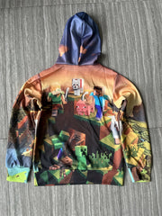 Pixel Style Game Print Kid's Hoodie Unisex Pullover
