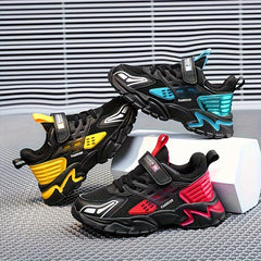 Boy's Chunky Shoes Comfy Non Slip Casual Soft Sole Sneakers For Kids