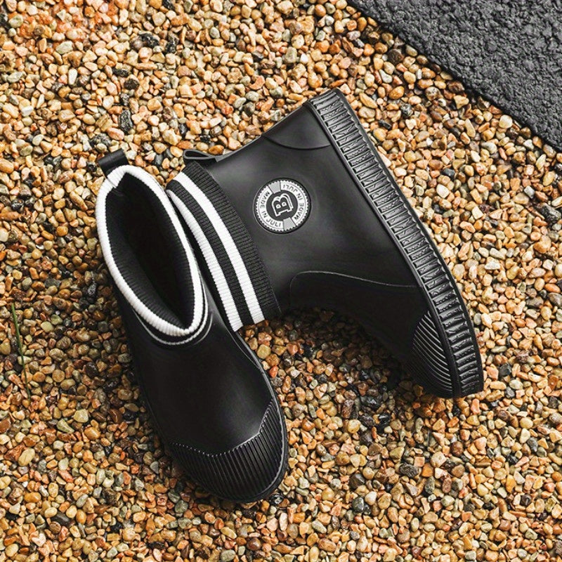 Men's Ankle Rain Shoes Non-slip Galoshes for Kitchen